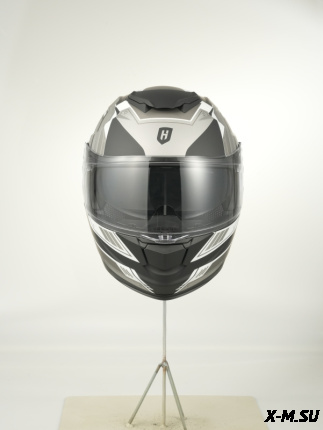 Шлем модуляр HETOSHI FF935 Shogun цв.Черно-серый  Матовый р.XL